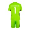 Real Madrid Thibaut Courtois 1 Fodboldtrøjer Målmand Børn Hjemme 2023-24 Kort ærmer